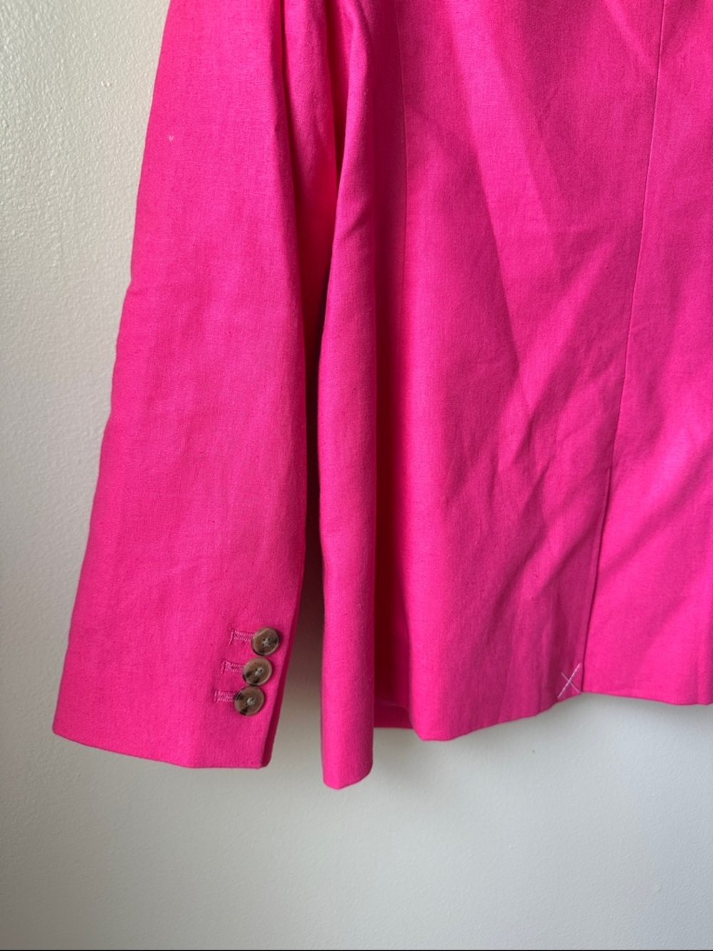 J. Crew Vibrant Pink Single-Button Blazer - SZ 10 - Picture 8 of 9